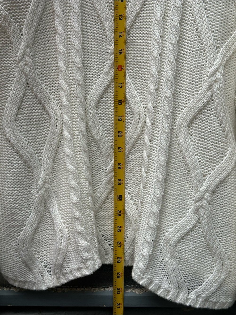 Wild Fable Women White Cable Knit Crew Neck Cozy Beach Sweater Size XXL NWT - Picture 5 of 10